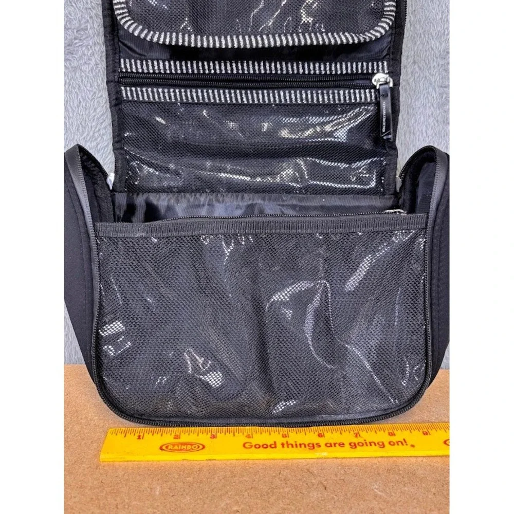 Sephora Collection Black Chevron Hanging Toiletry Bag‎ Travel Organizer Case